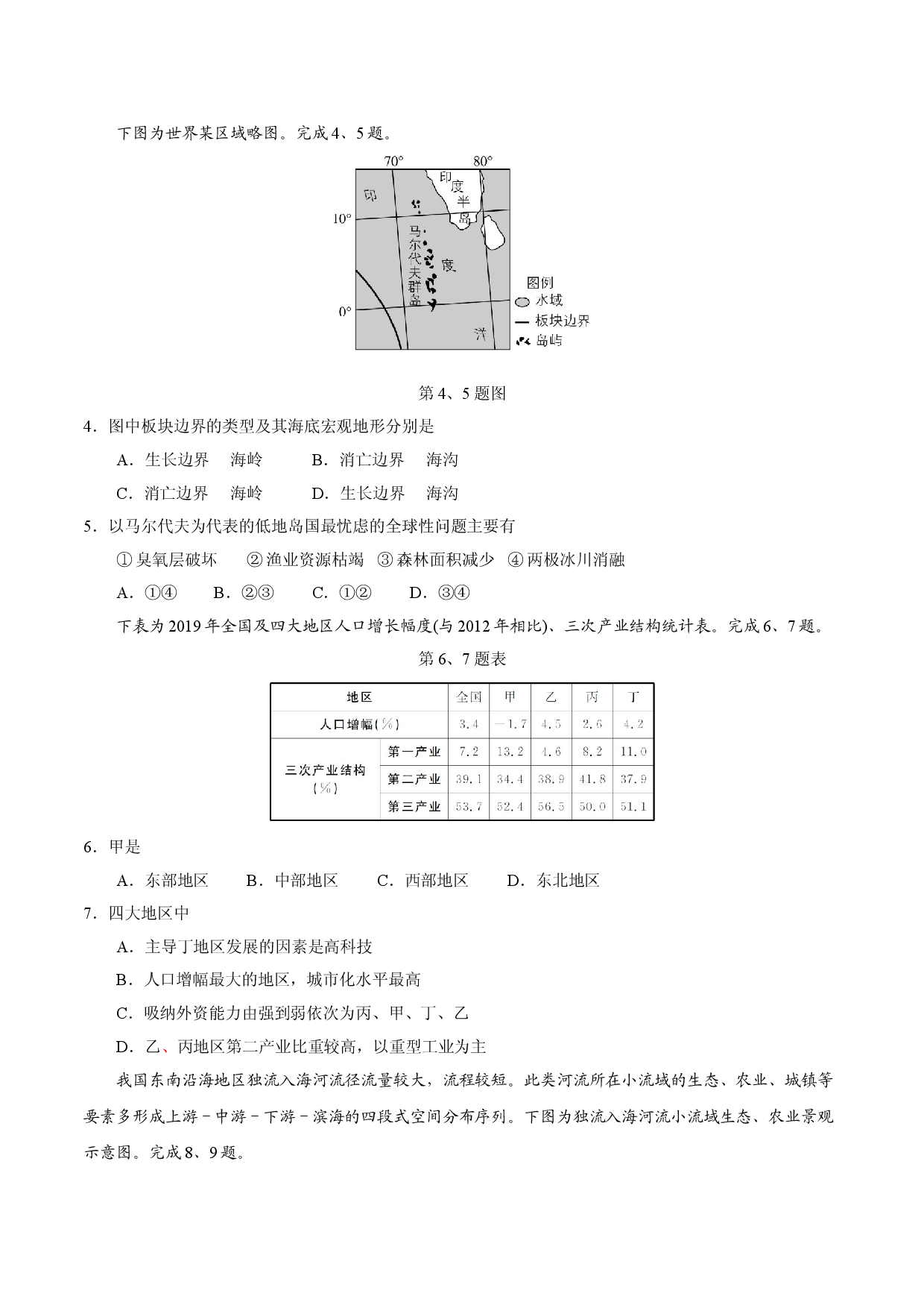 （网络收集版）2021年6月浙江地理高考选考真题文档版（含答案）.doc 第2页