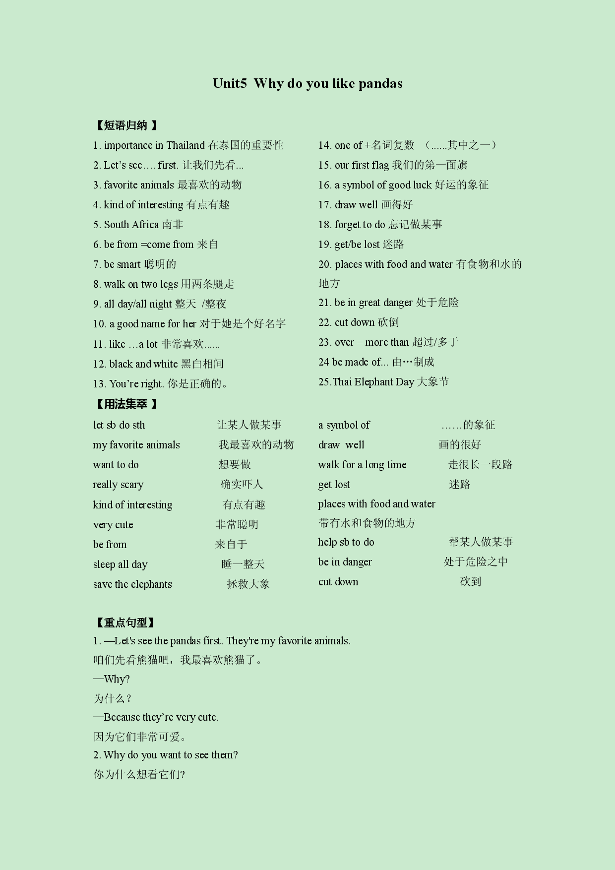 Unit 5-【精品课】2022-2023学年七年级英语下册复习手册（人教版）  .docx 第1页