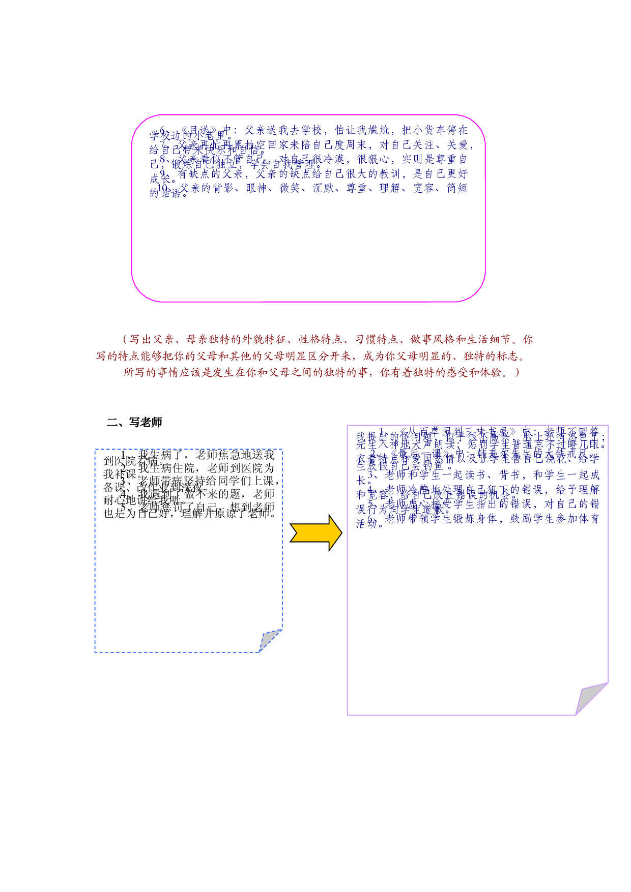 2021年中考语文热点专题记叙文写作之选材 教学案（知识点详解+训练）.docx 第2页