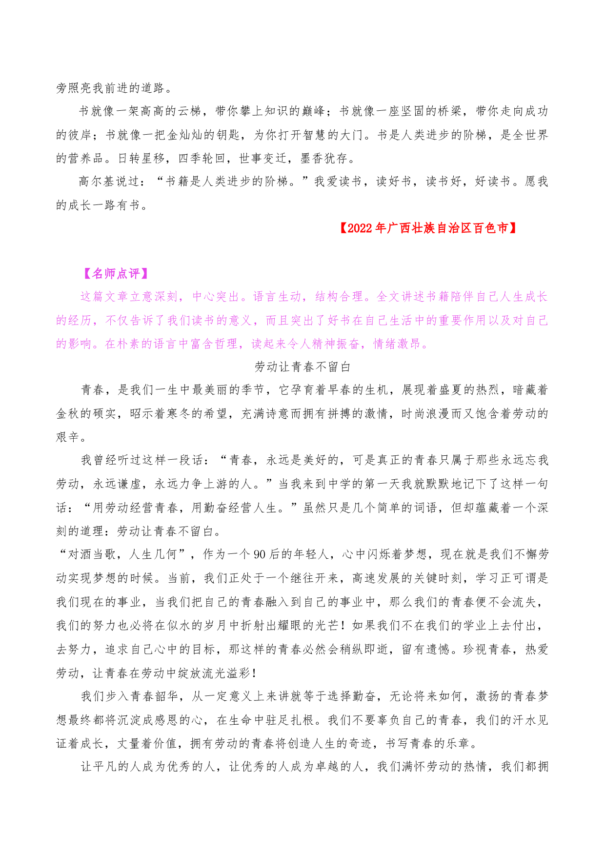 专题04  中考作文满分典范-2023年中考语文考场作文专项训练+素材超市.docx 第2页