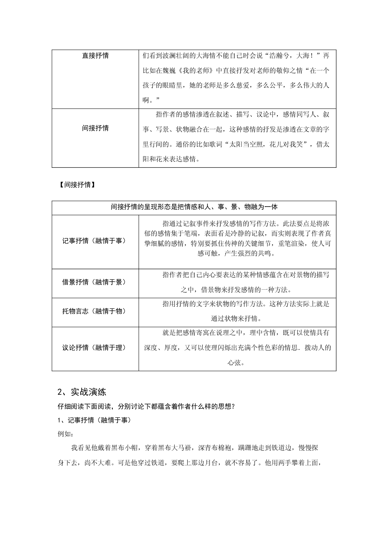 全面系统精讲02作文技巧篇（二）：升格抒情-2021年初中语文作文指导教案.docx 第2页