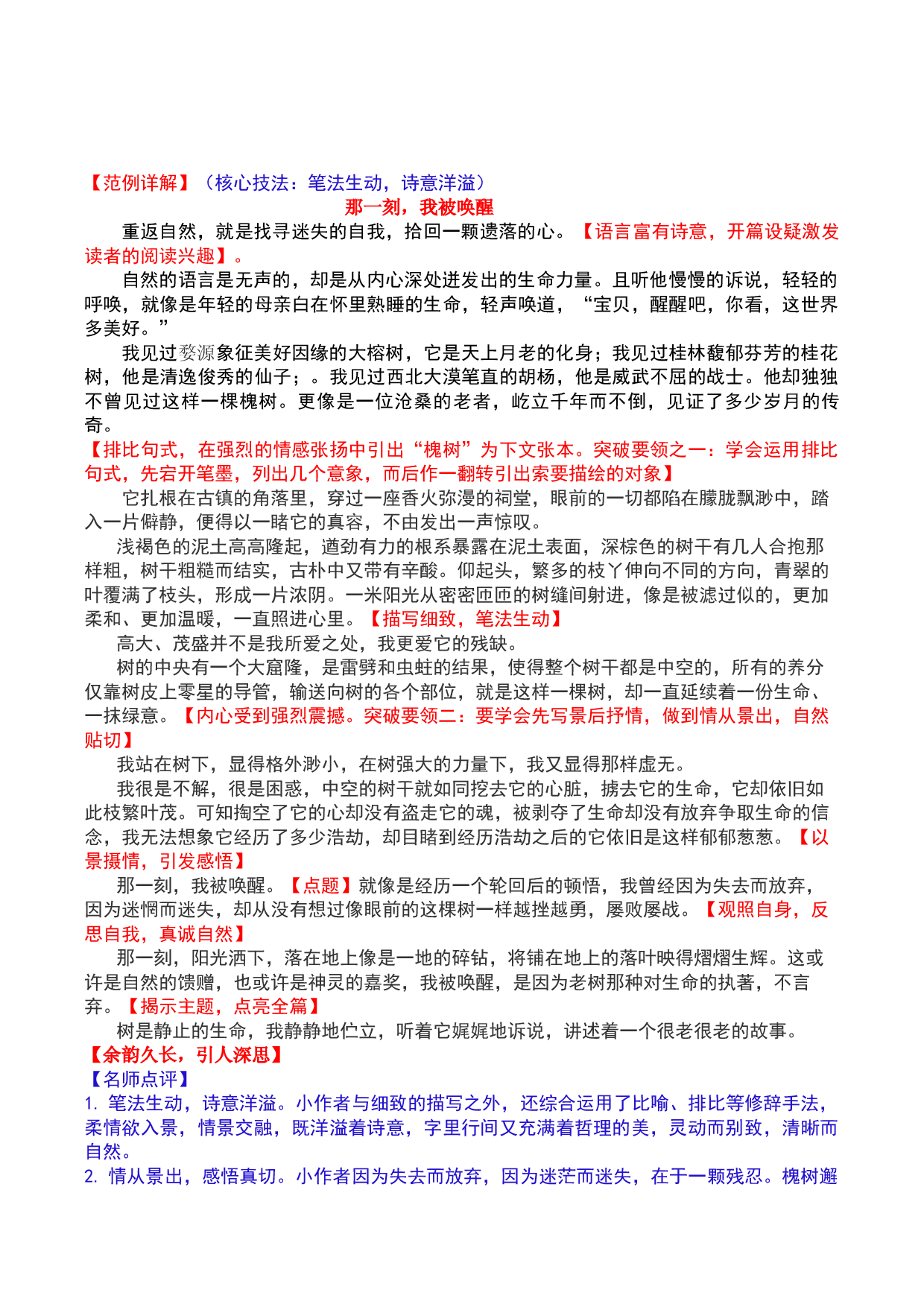 技法07：语言优美内涵丰-备战2023年中考记叙文写作提分技法十四讲（全国通用）.docx 第2页