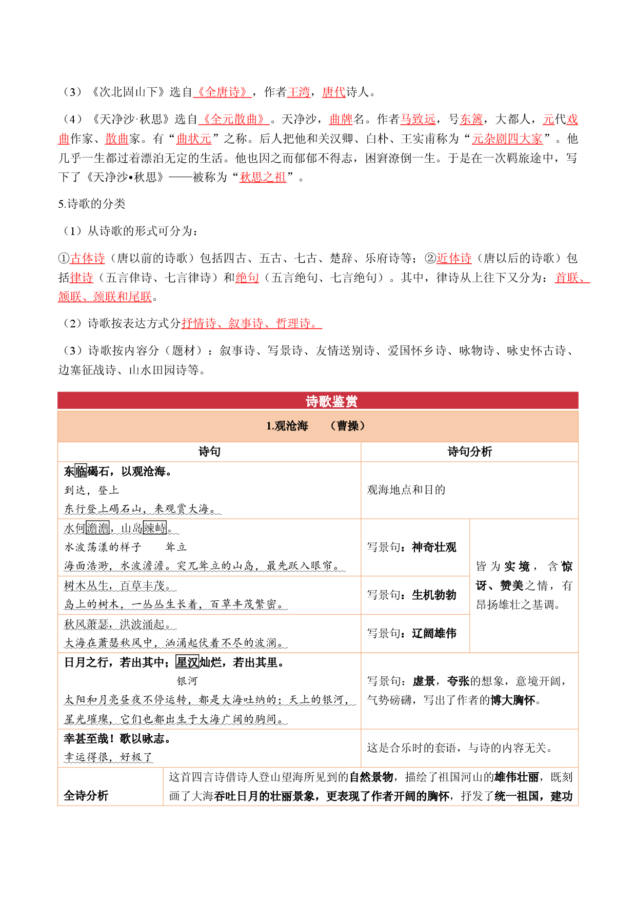 第一单元（知识清单） 2022-2023学年七年级语文上册同步备课系列（部编版）.docx 第2页