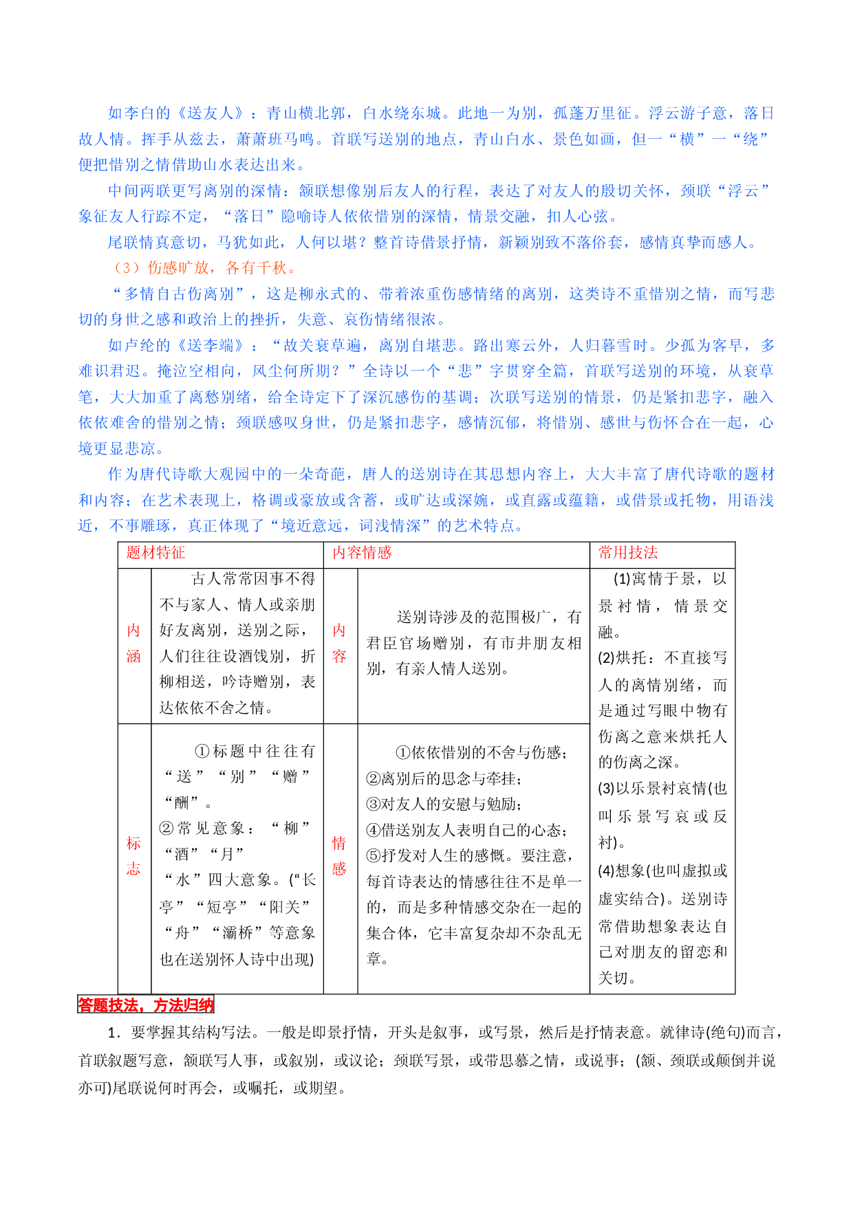 第十五讲 课标古诗词曲40首分类鉴赏（一）-2023年中考语文诗歌鉴赏考点解读+真题回放+闯关检测.docx 第2页