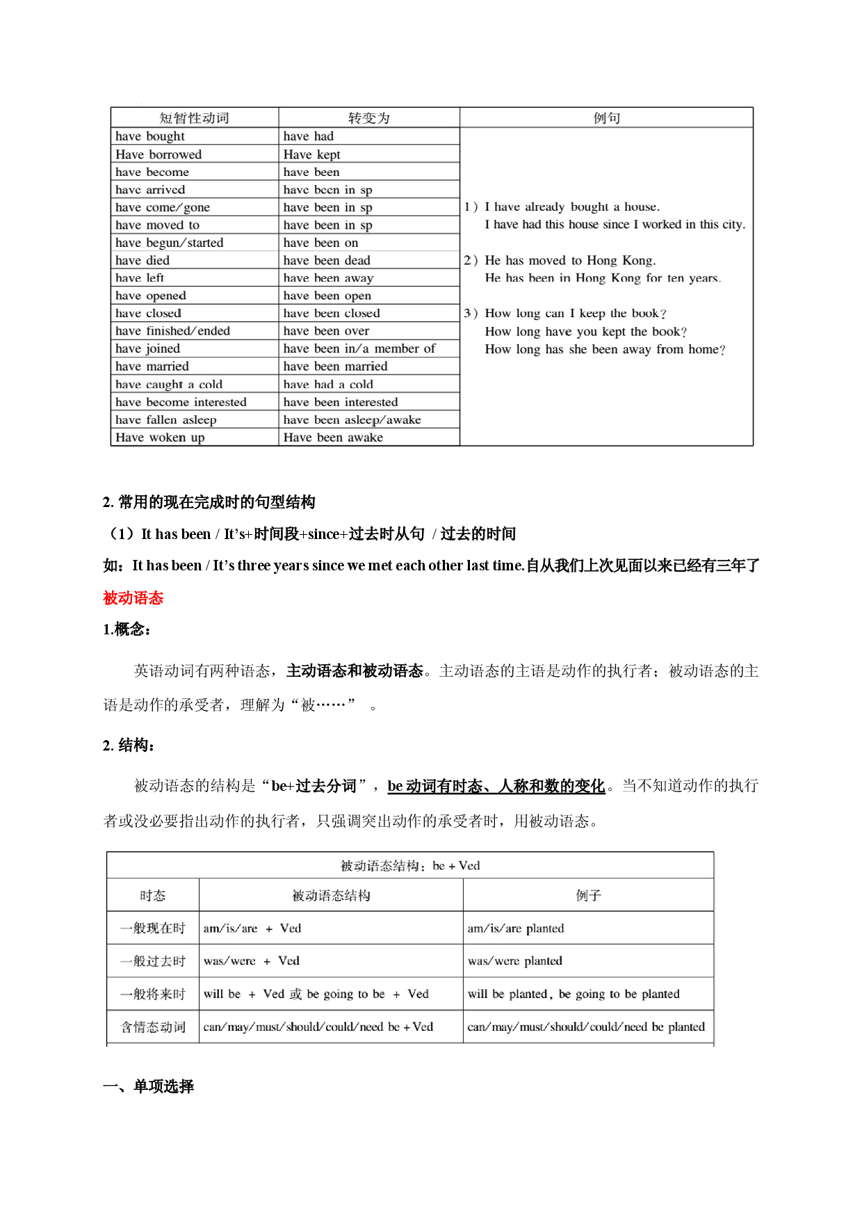 Unit 13【刷语法】现在进行时、现在完成时与被动语态(重点语法提升练)-2022-2023学年九年级英语全一册单元模块满分必刷题（人教版）.docx 第2页
