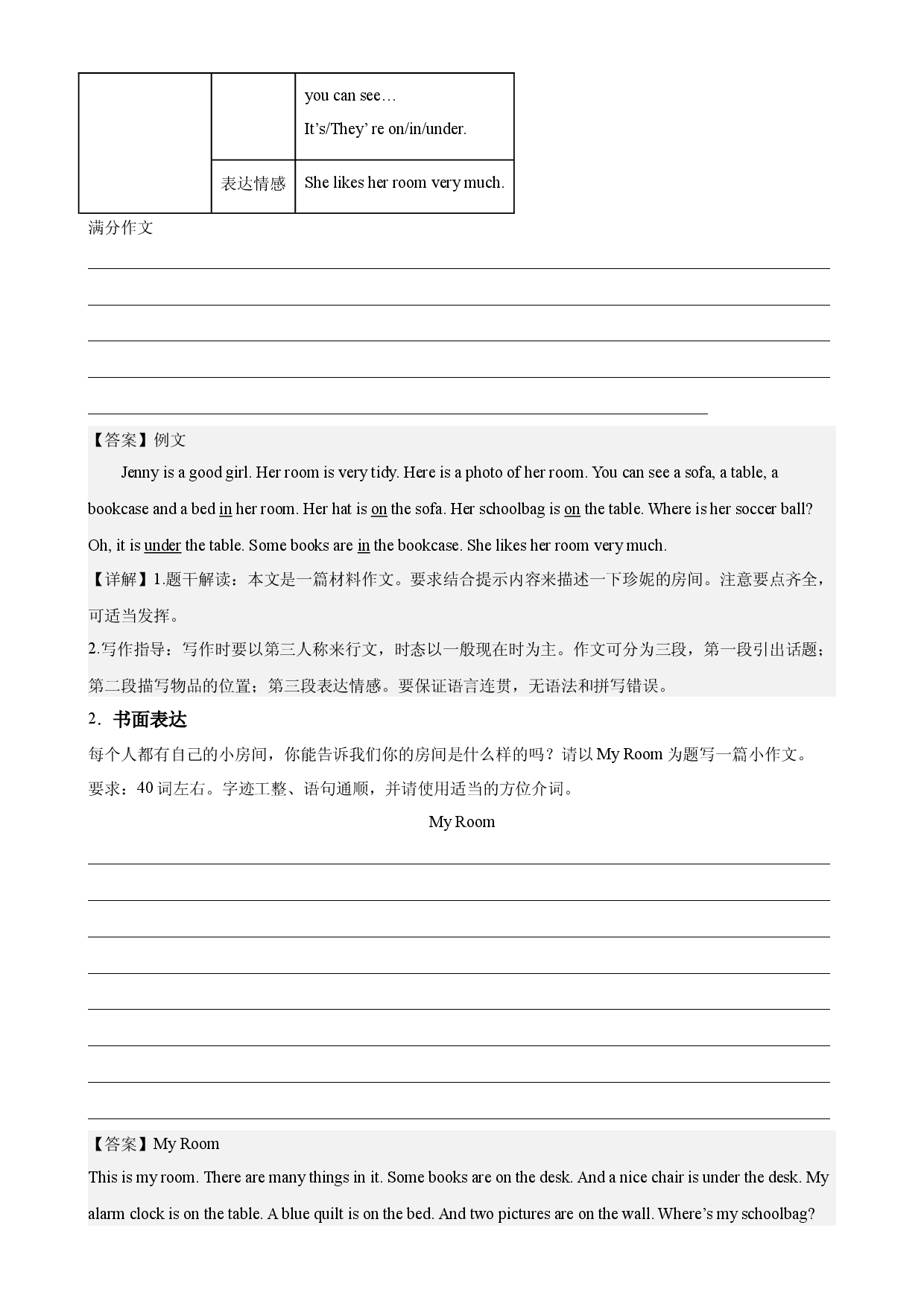 Unit 4 单元话题满分范文必背-2023-2024学年七年级英语上册单元重难点易错题精练（人教版）.docx 第2页