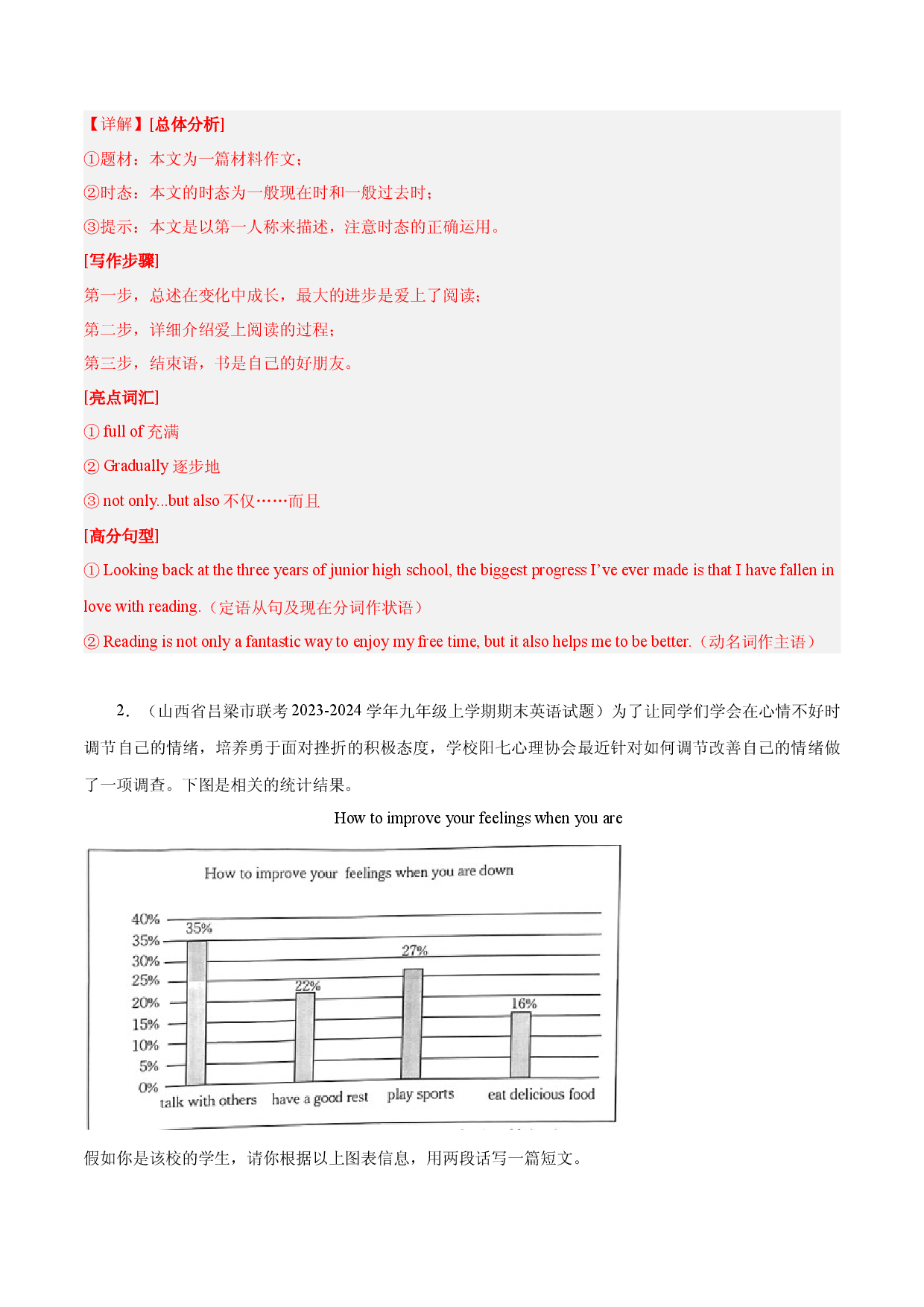 话题01 青少年成长经历 - 2024年中考英语作文话题预测 （精选各地期末真题）.docx 第2页