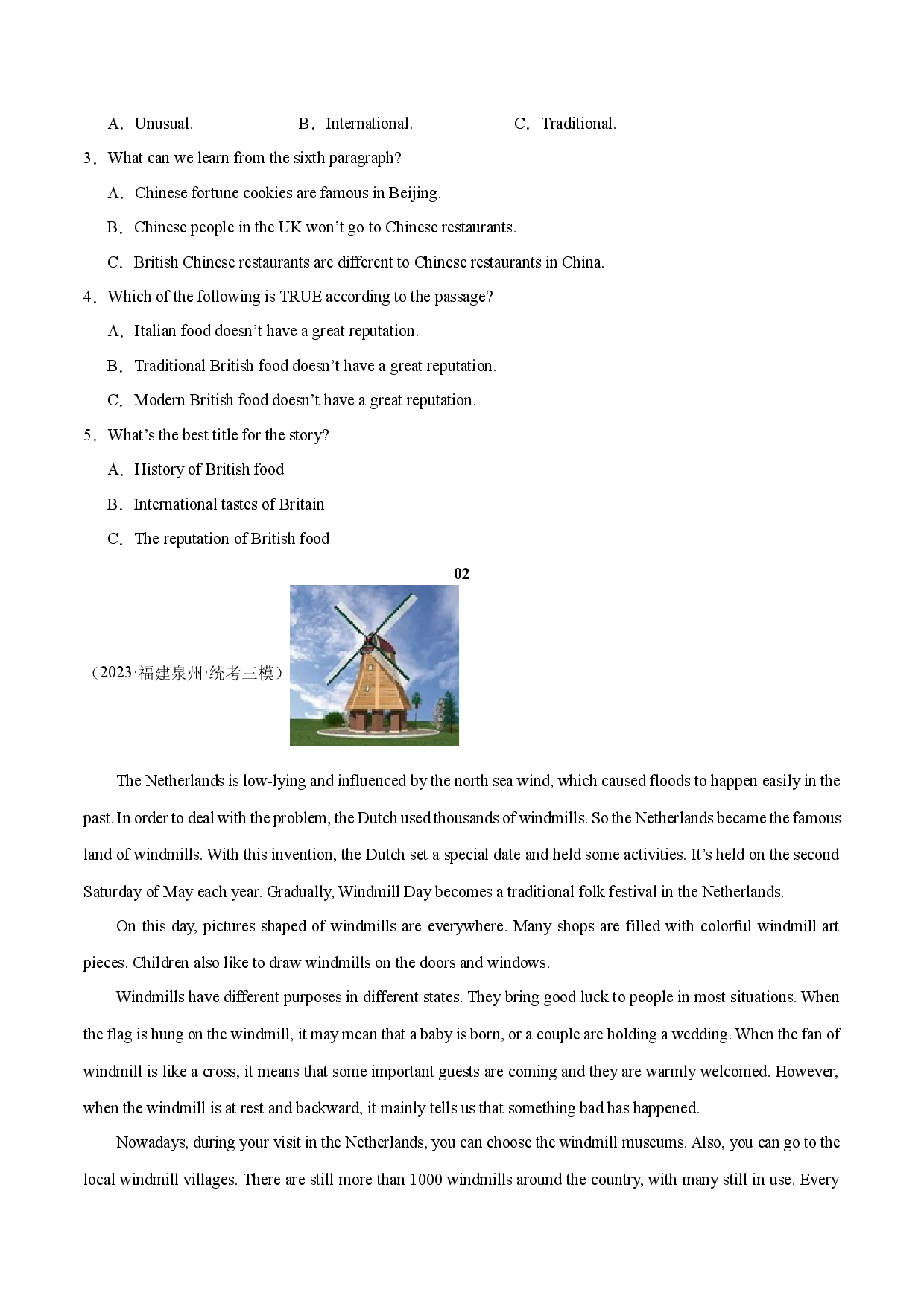 07 文化差异-2024年中考英语新热点时文阅读.docx 第2页