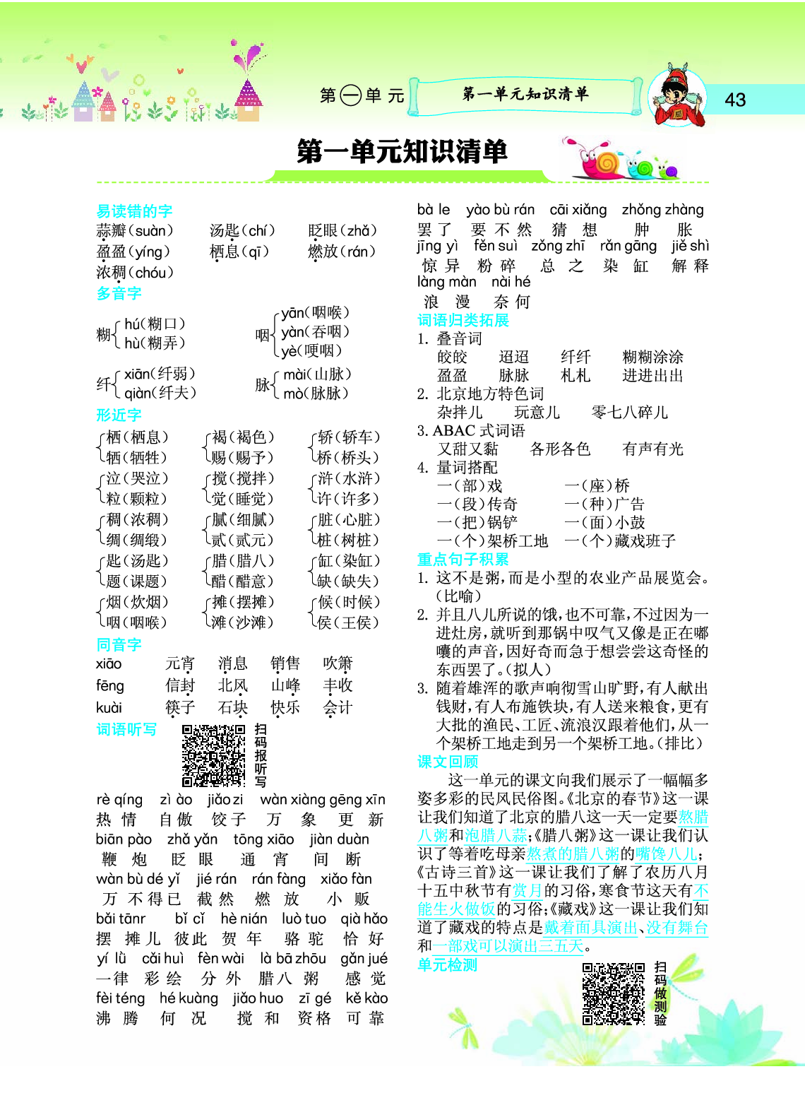 语文详解6年级下册单元知识清单.pdf 第1页