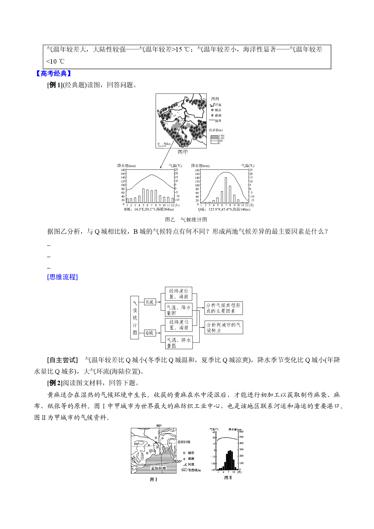 答题模板2 气候特征类-备战2021高考地理常见答题模板及对点训练.docx 第2页