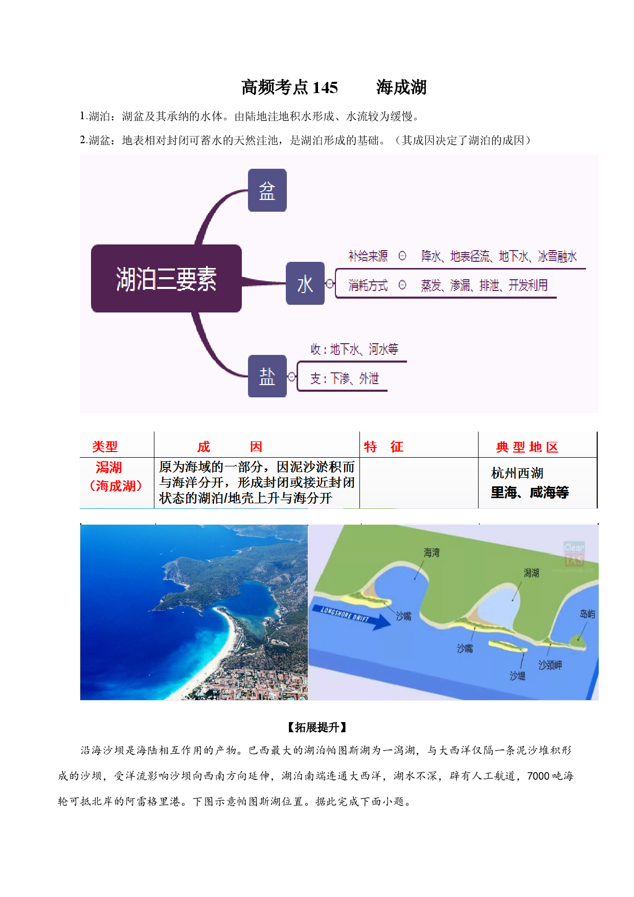 地理热点90 海成湖-备战2022年高考地理全二轮复习高频考点狙击与专项突破.docx 第1页