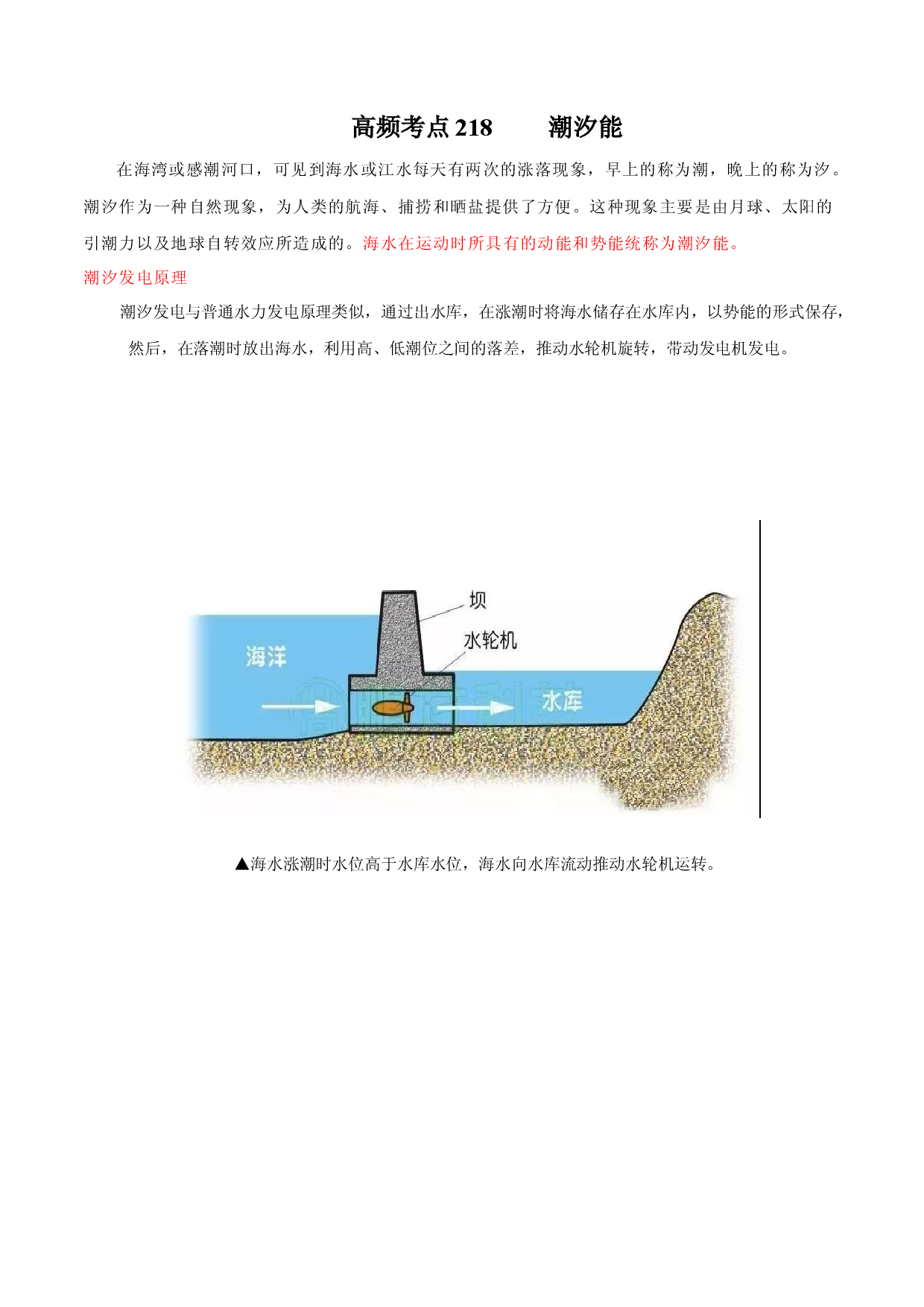 地理热点164 潮汐能-备战2022年高考地理全二轮复习高频考点狙击与专项突破.docx 第1页