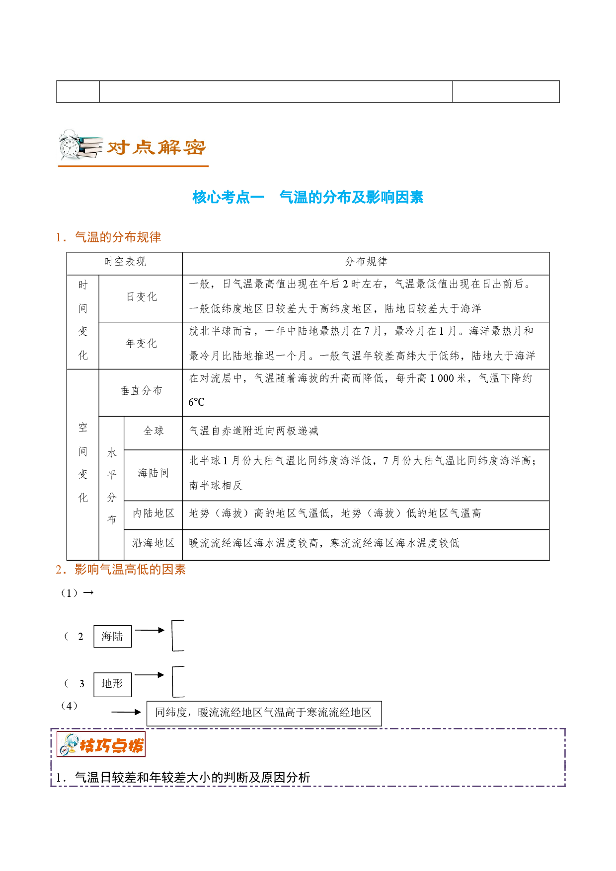 解密04 气候（讲义）-【高频考点解密】2022年高考地理二轮复习讲义+分层训练（新高考专用）.docx 第2页