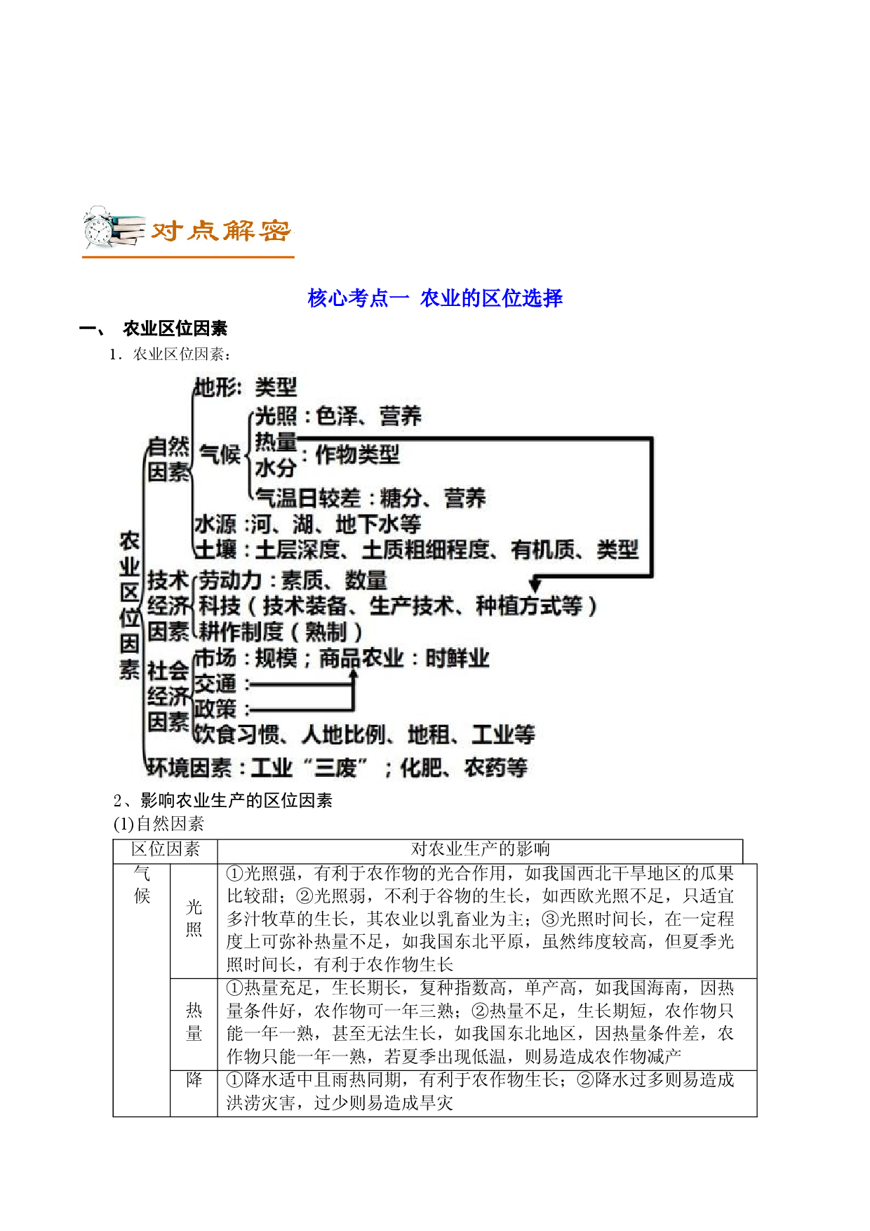 解密09 农业生产（讲义）-【高频考点解密】2022年高考地理二轮复习讲义+分层训练（浙江专用）.doc 第2页