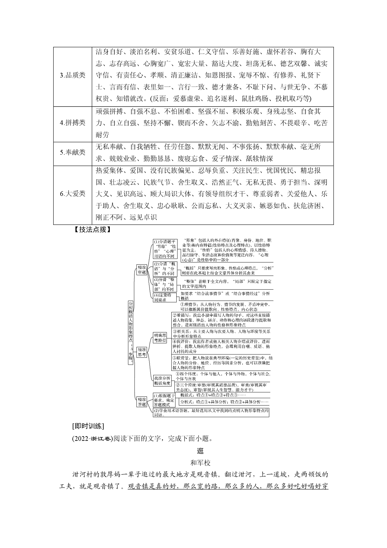 考点34 把握小说的形象-备战2024年高考语文一轮复习考点帮（新高考专用）.docx 第2页