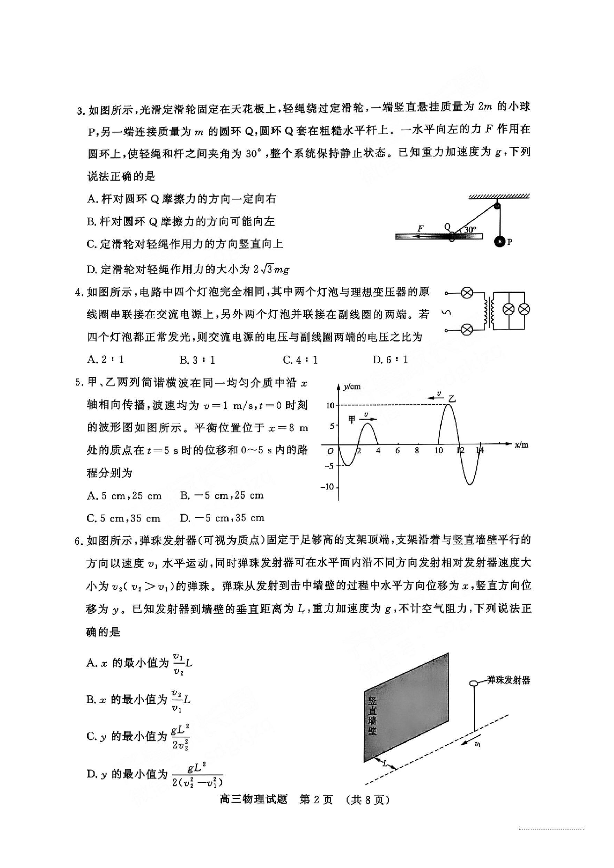 2025济南一模高三模拟考试物理试题及答案.pdf 第2页