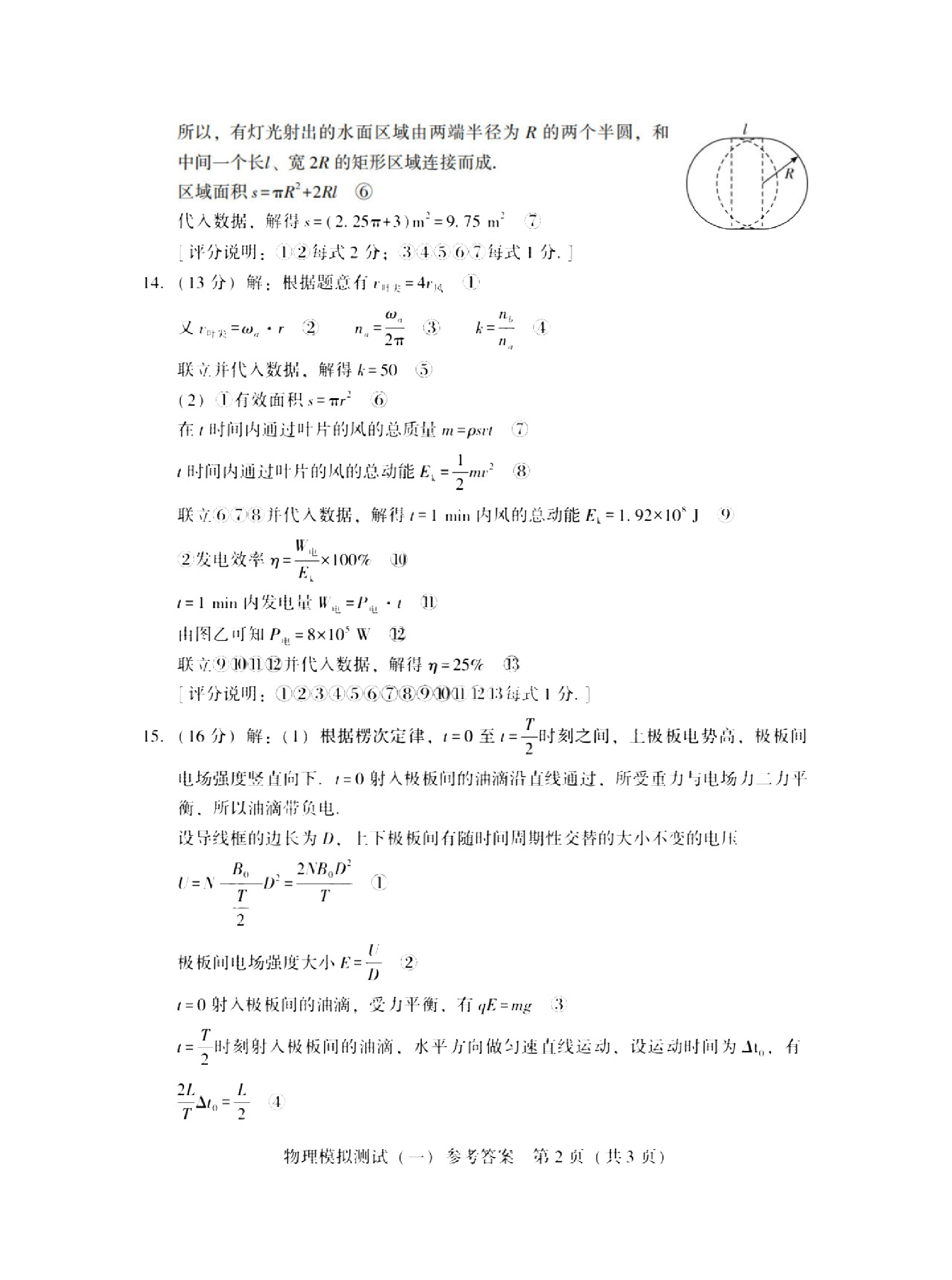 2025广东省高三一模 物理答案.pdf 第2页