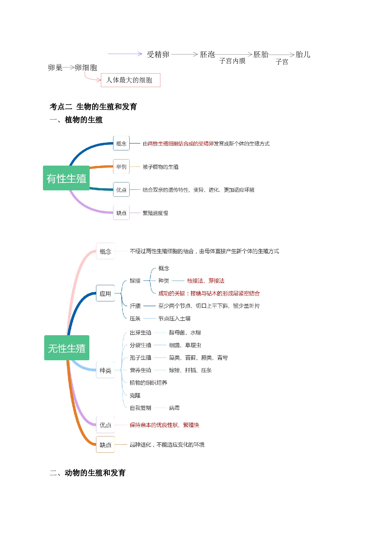 专题六 遗传与进化-【赢战中考&middot;核心背记】备战2023年中考生物重点内容核心背记.docx 第2页