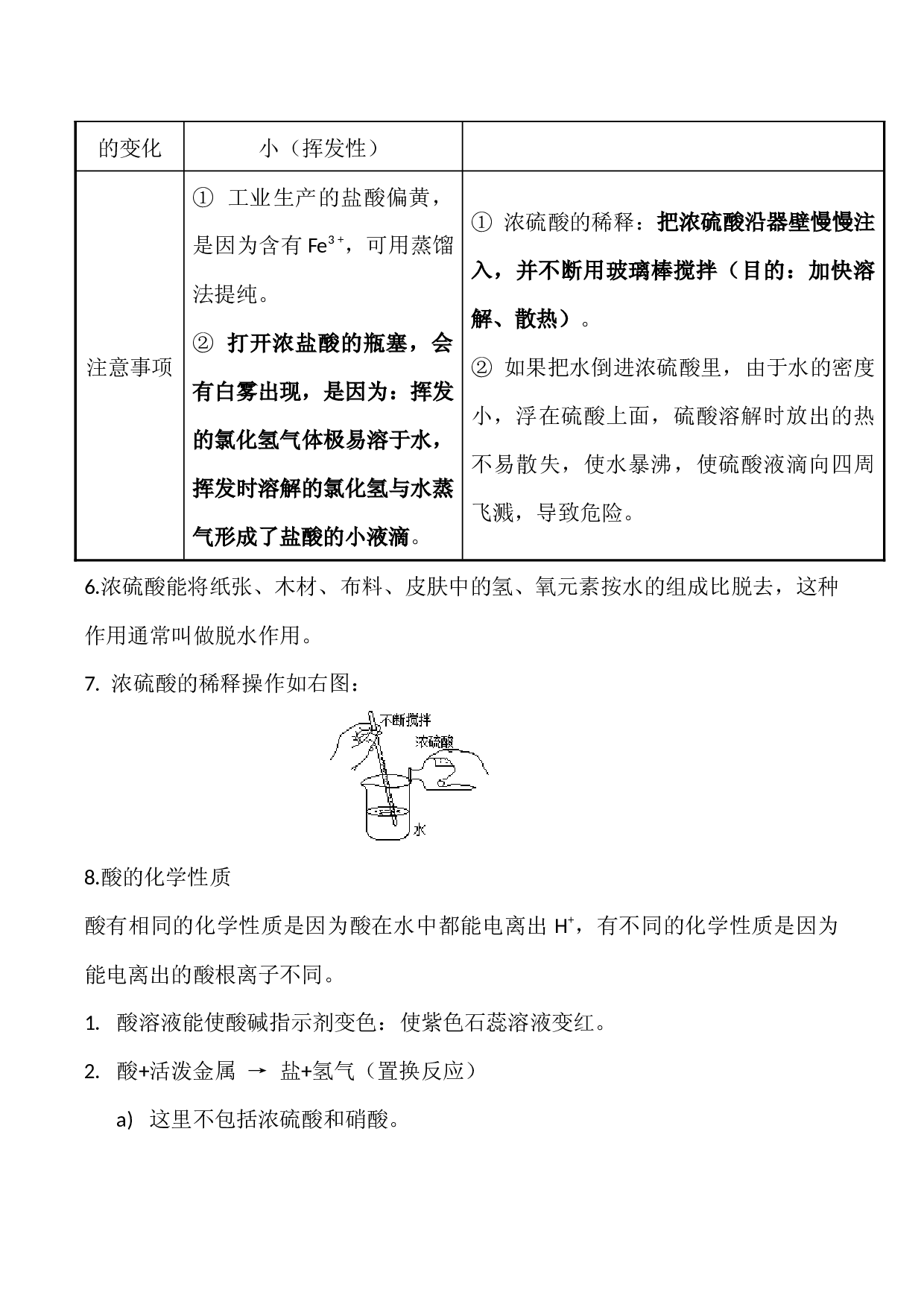 九年级化学单元必背知识清单：第十单元基础知识背记清单.docx 第2页