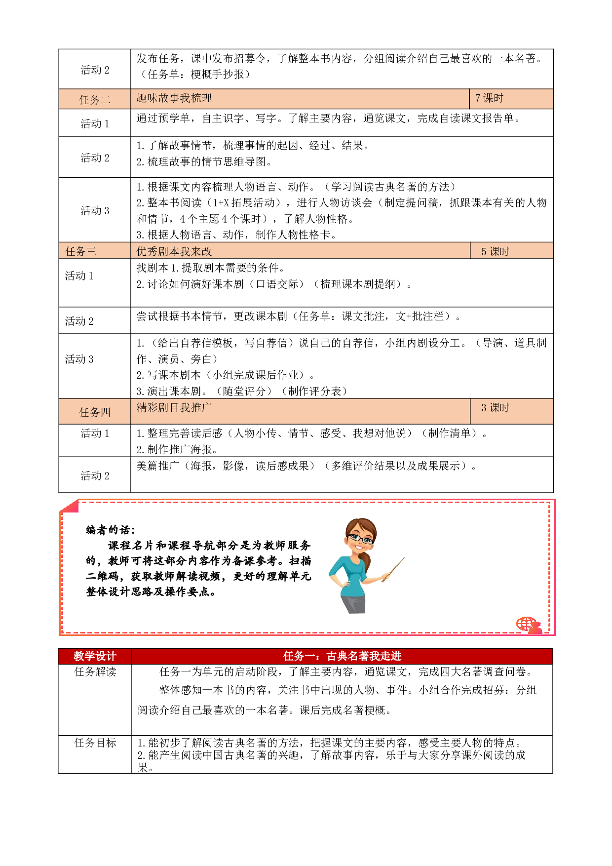 第二单元（教学设计+单元学历案+课程学历案）-2022-2023学年五年级语文下册.docx 第2页