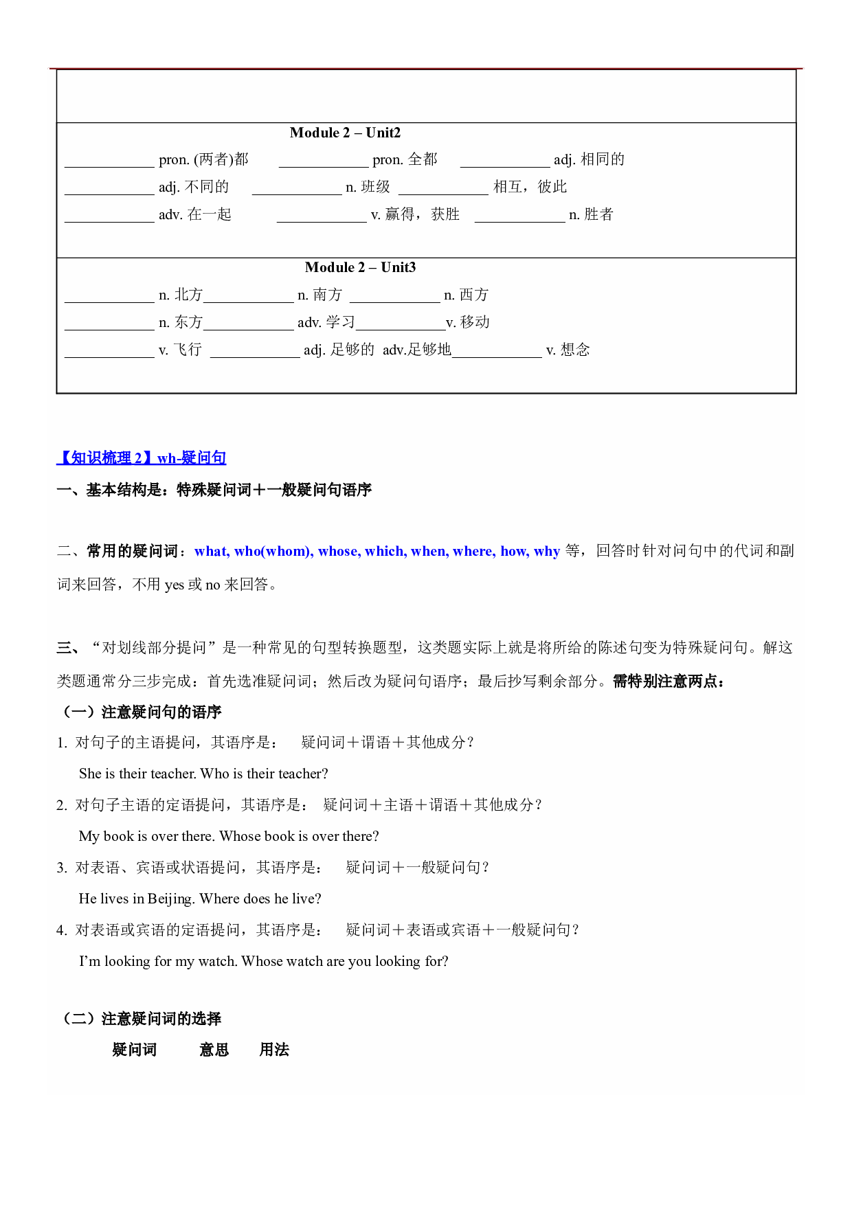 2023-2024学年小升初英语精美讲义+练习第2讲：5AM2（牛津上海版试用本）（学生版）.docx 第2页