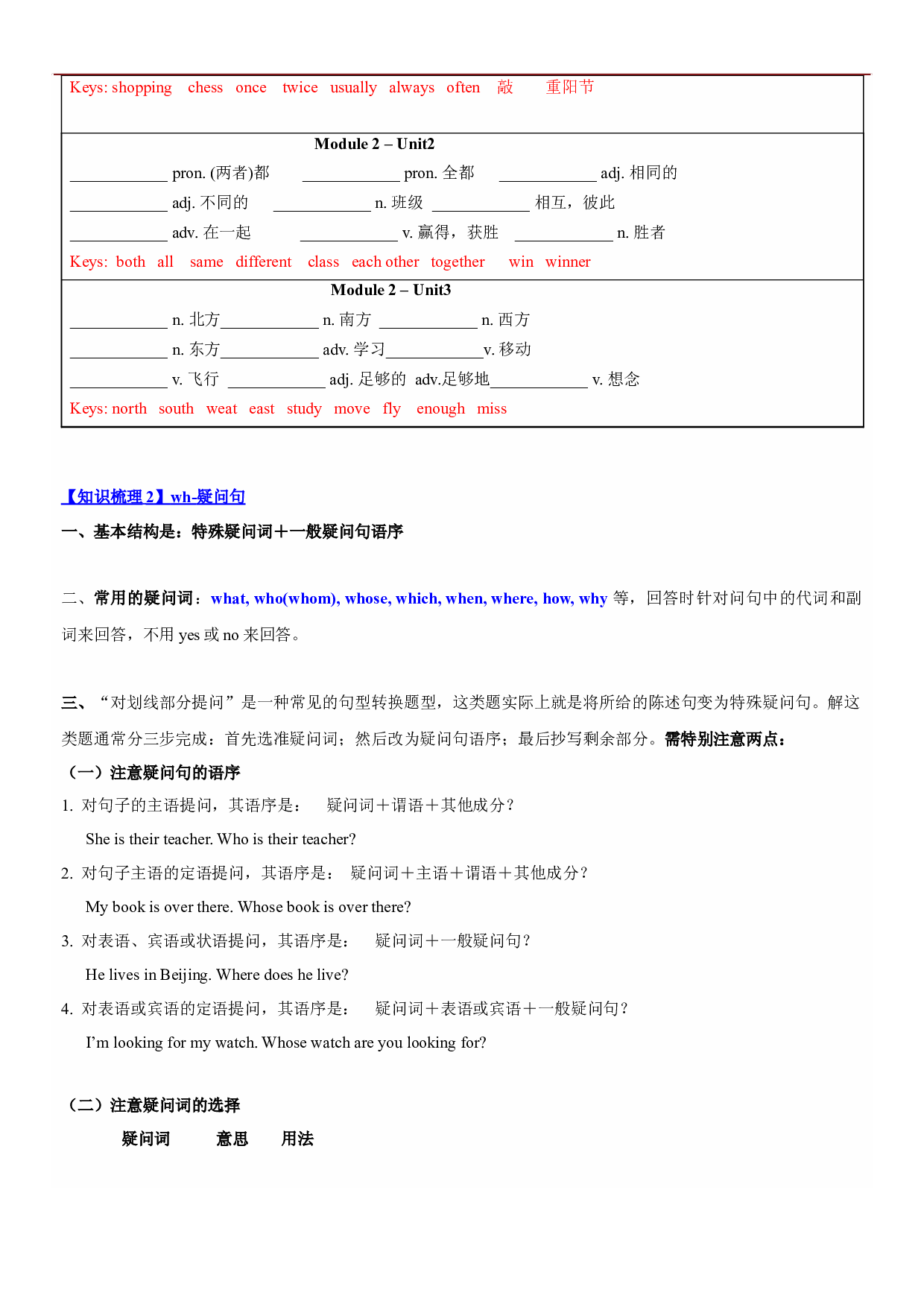 2023-2024学年小升初英语精美讲义+练习第2讲：5AM2（牛津上海版试用本）（教师版）.docx 第2页