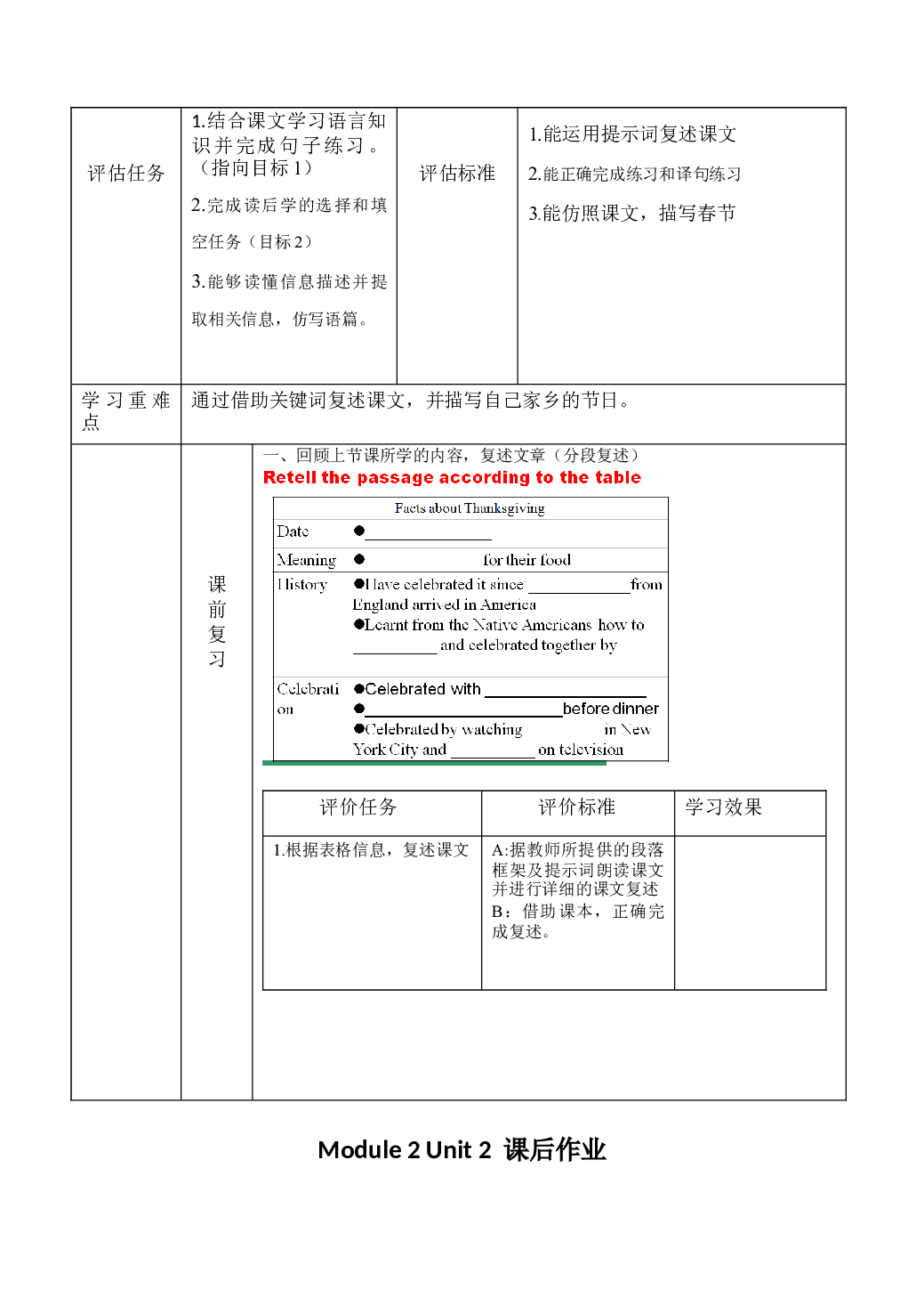 Module 2 Public holidays Unit 2 第2课时 学历案-2023-2024学年外研版九年级英语上册.docx 第2页