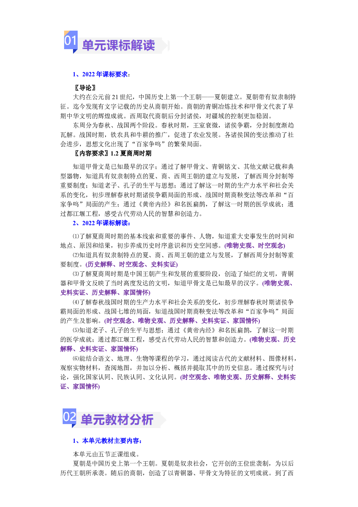 第二单元  夏商周时期：早期国家与社会变革（单元）2023-2024学年七年级历史上册同步备课系列（部编版）.docx 第2页