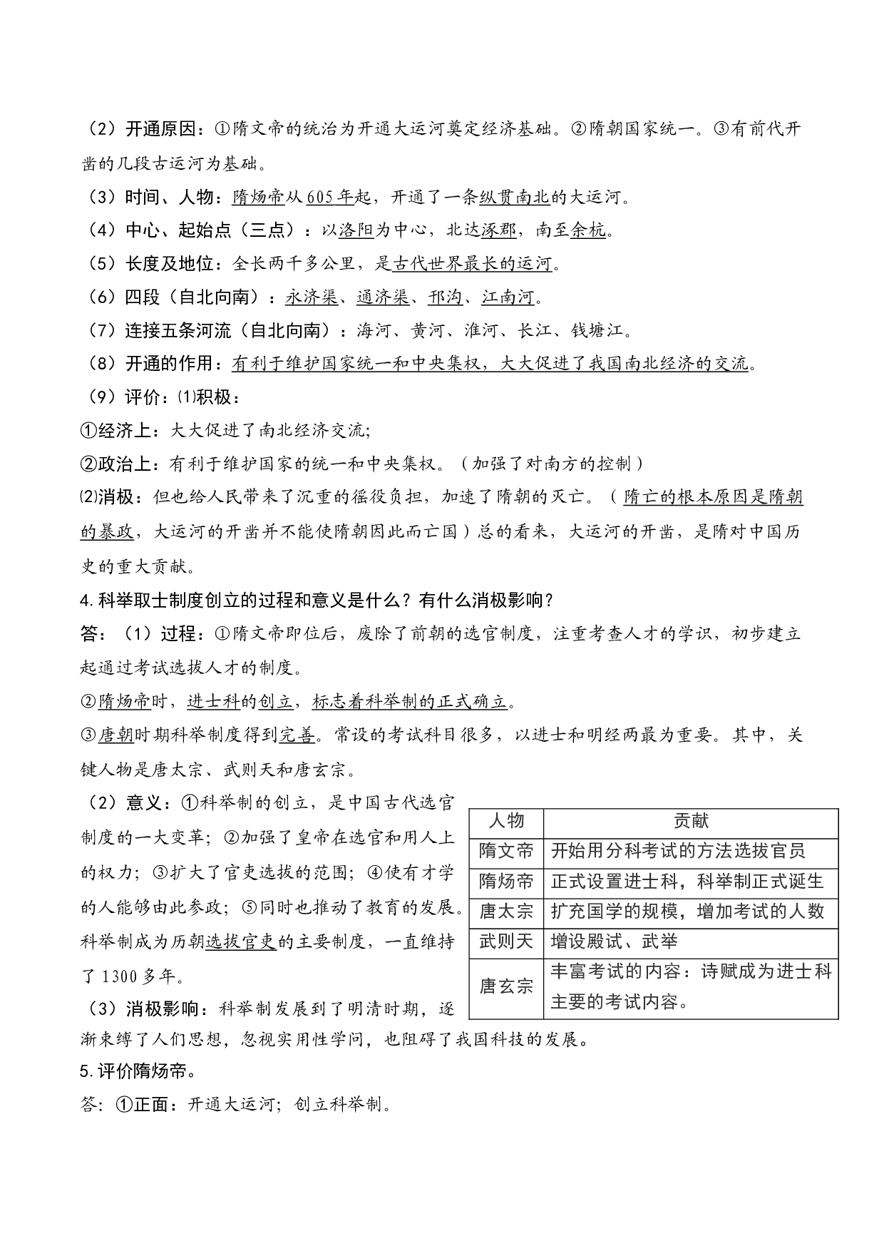 七下问答式复习提纲 -2024年中考历史复习6册教材核心考点知识问答式复习提纲（部编版）.docx 第2页