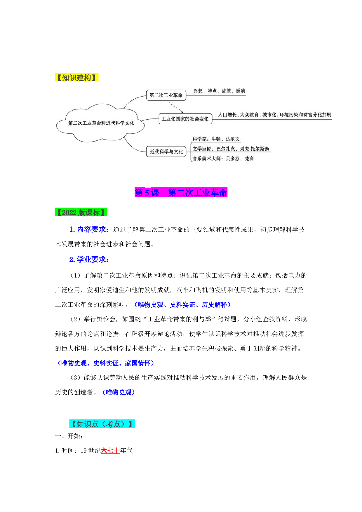 第2单元  第二次工业革命和近代科学文化2022-2023学年九年级历史下册同步备课系列（部编版）.docx 第2页