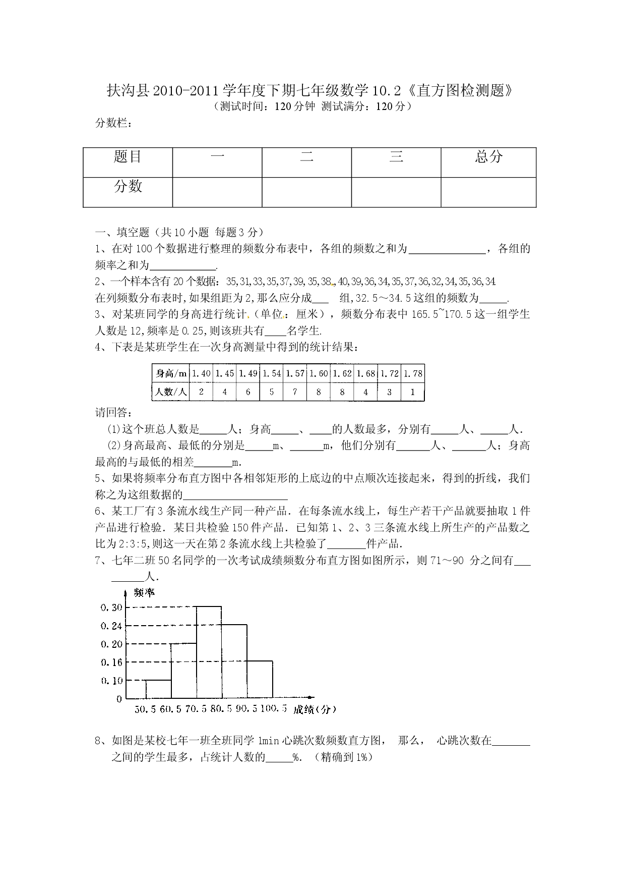 10.2　直方图　　检测题3.doc 第1页