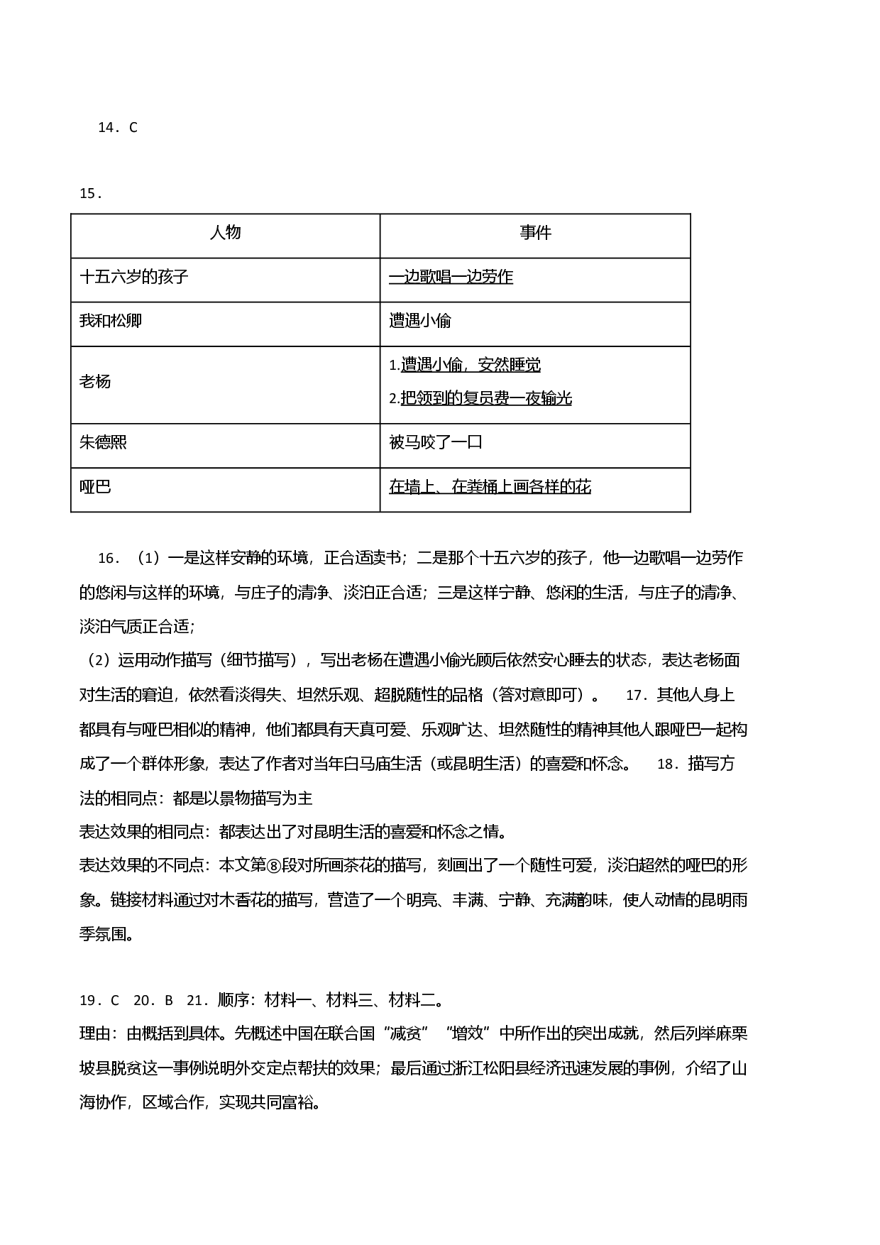拔高卷-七年级语文上册期末卷（福建专用）（参考答案）.docx 第2页