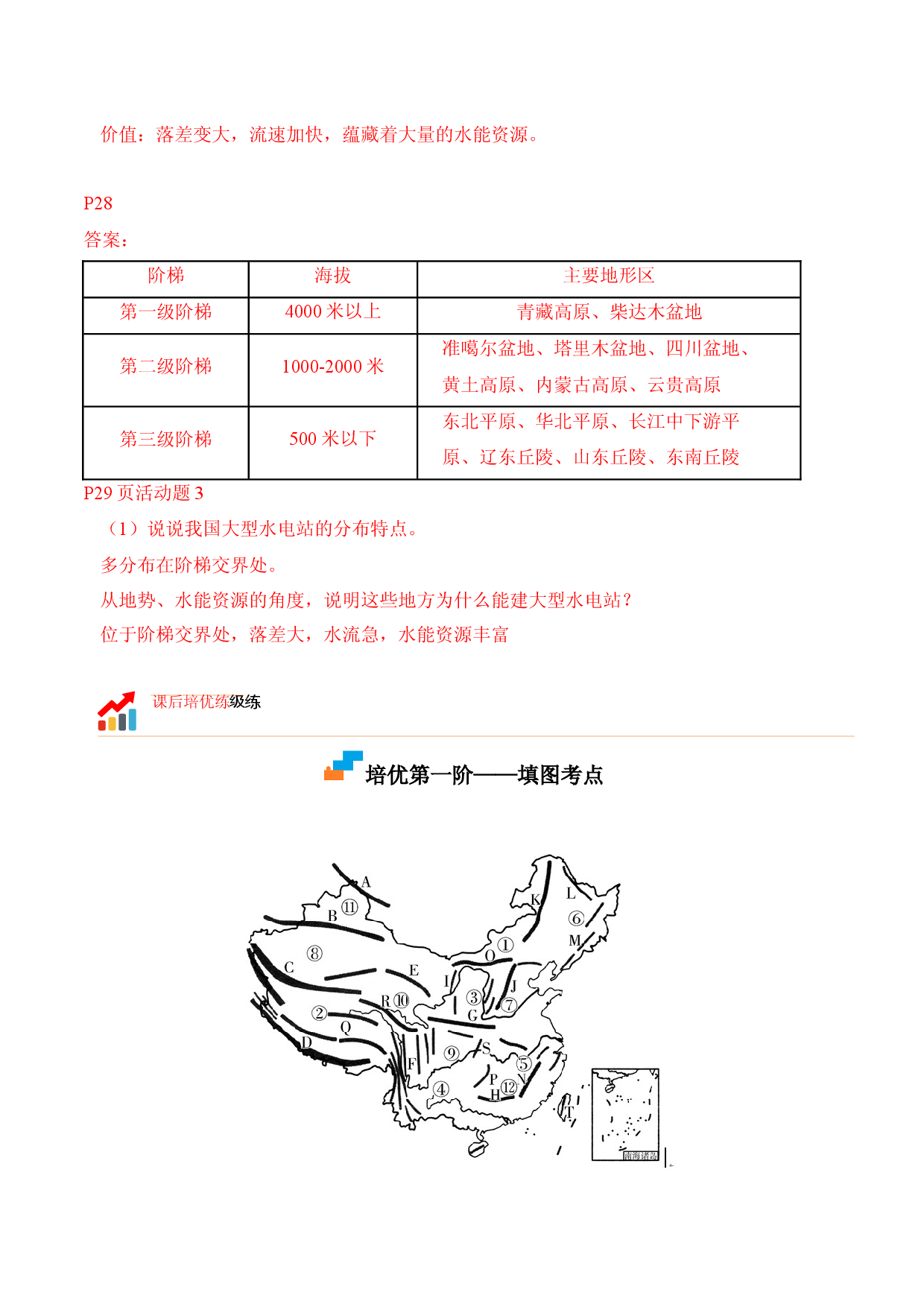 2.1 地形和地势-2022-2023学年八年级地理上册课后培优分级练（人教版解析版）.docx 第2页