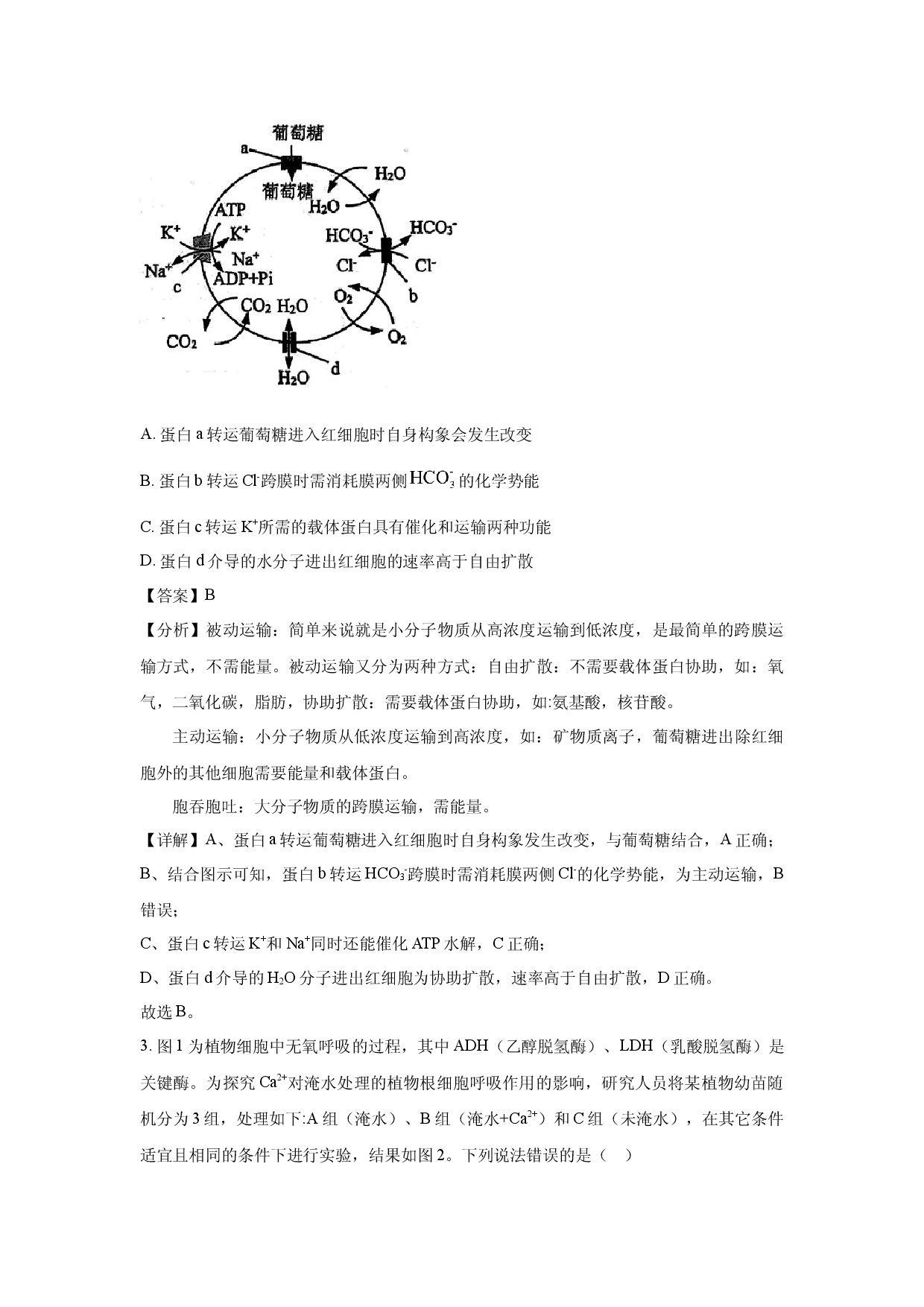 生物试卷安徽芜湖市2025届高三下学期教学质量统测(含参考解析).docx 第2页