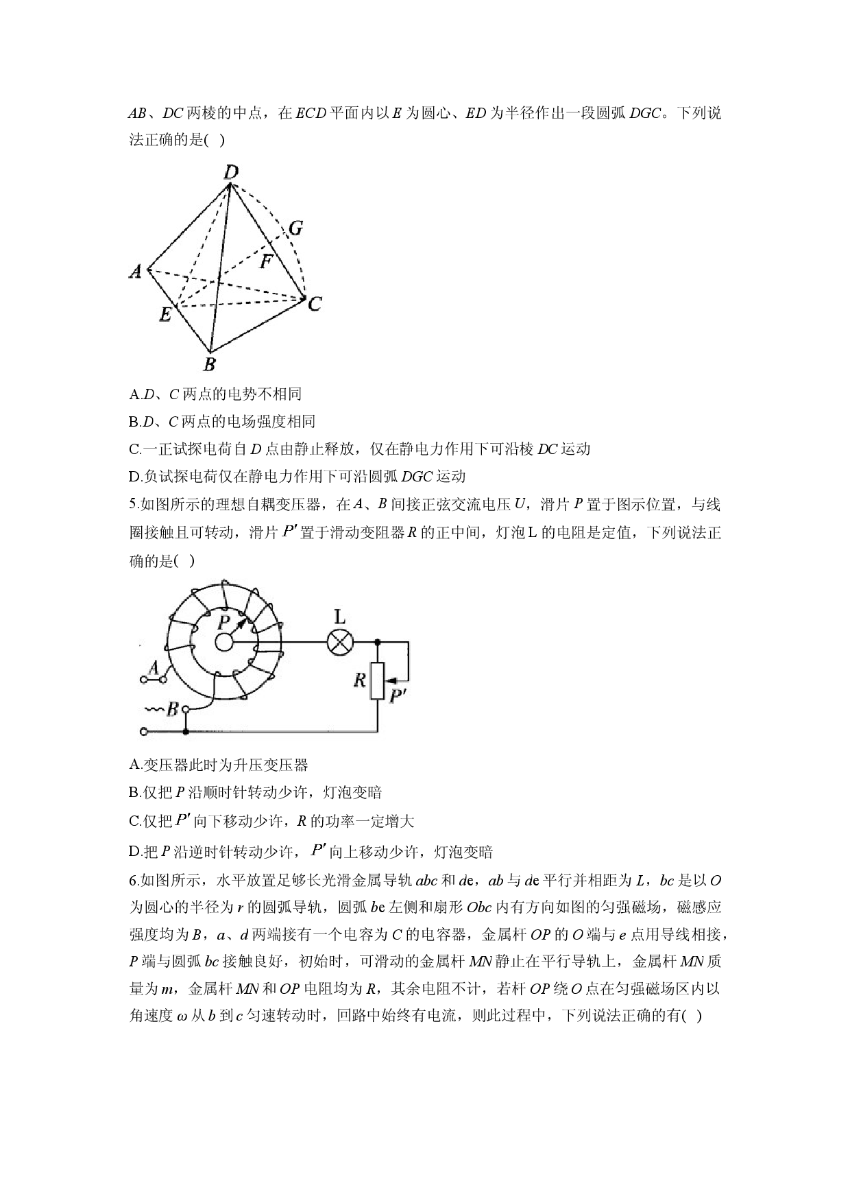 物理试卷2025届高考考前冲刺卷（湖南卷）(含参考解析).docx 第2页