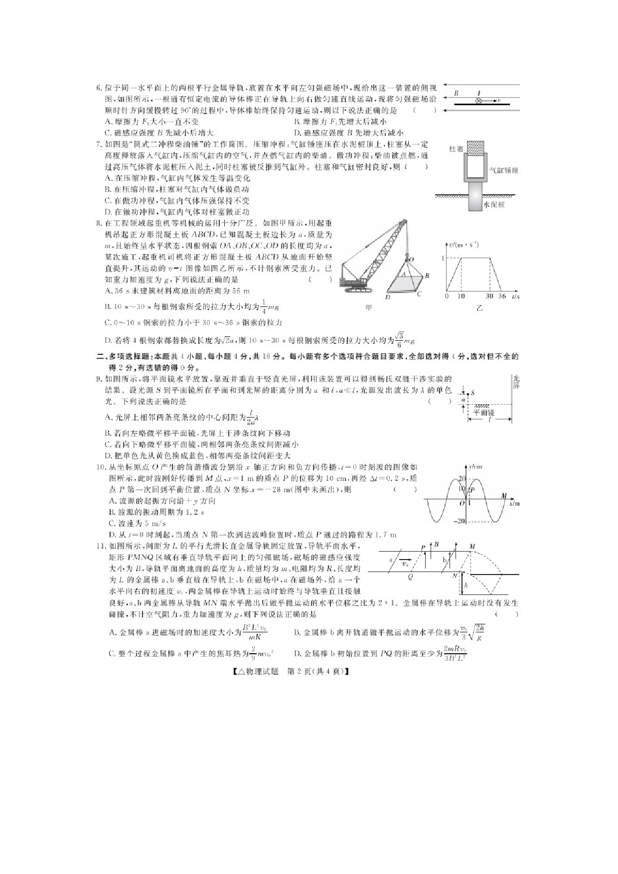 物理试卷2025届山东普通高等学校招生全国统一考试（押题卷二）试题（图片版）.docx 第2页